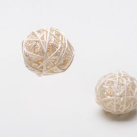 Produkt Rattanball weiss
