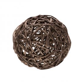 Sachaufnahme Rattanball braun